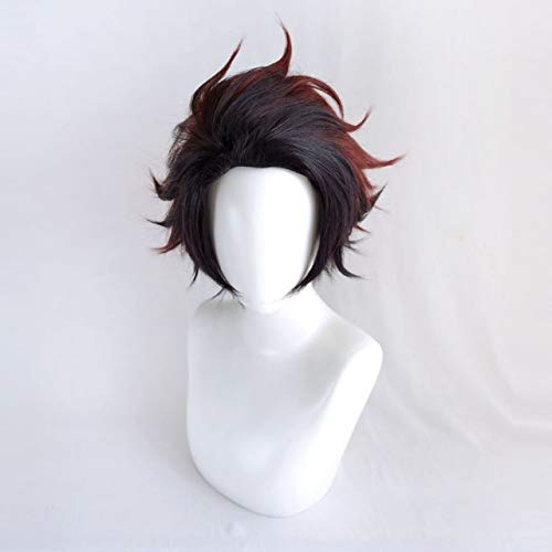 Amazon.co.jp: 耐熱コスプレウィッグ 竈門 炭治郎 かまど たんじろう